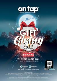 On Tap : Gift Giving Sale (01 December - 31 December 2023)