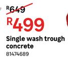 Single Wash Trough Concrete 81474689