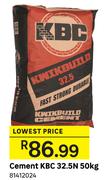 KBC Kwik Build Cement 32.5N 81412024-50Kg