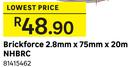 Brickforce NHBRC 2.8mm x 75mm x 20m 81415462