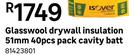 Isover Glasswool Drywall Insulation 51mm 40 Pcs Pack Cavity Batt 81423801