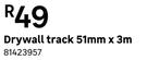 Drywall Track 51mm x 3m 81423957