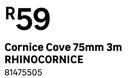 Rhino Cornice Cove 75mm 3m 81475505