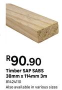 Timber SAP SABS 38mm x 114mm 3m 81424110