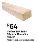 Timber SAP SABS 50mm x 76mm 3m 81424117