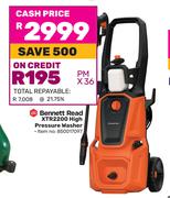 Bennett Read XTR2200 High Pressure Washer