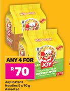 Joy Instant Noodles Assorted-For Any 4 x 5 x 70g
