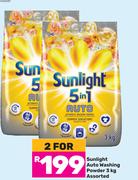 Sunlight Auto Washing Powder Assorted-For 2 x 3Kg
