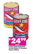 Lucky Star Pilchards In Hot Chilli Or Tomato Sauce-400g Each