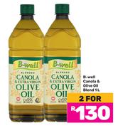 B-Well Canola & Olive Oil Blend-For 2 x 1L