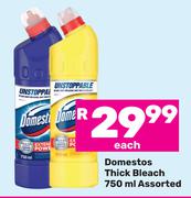 Domestos Thick Bleach Assorted-750ml Each