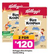 Kellogg's Rice Krispies Vanilla-For 2 x 500g