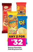 Beacon Chocolate Slab Assorted-For Any 2 x 80g