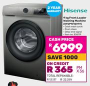 Hisense 9Kg Front Loader Washing Machine WFQP9012VMT