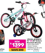 Raleigh 16" Or 20" Enduro Mountain Bicycle-Each