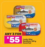Lucky Star Sardines Assorted-For 3 x 120g