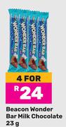 Beacon Wonder Bar Milk Chocolate-For 4 x 23g