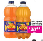 Oros Squash Concentrate Assorted-2L Each