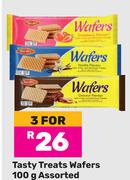 Tasty Treats Wafers Assorted-For 3 x 100g