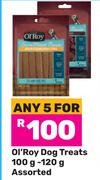 Ol'Roy Dog Treats Assorted-For Any 5 x 100g-120g