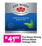 Five Roses Strong African Blend Teabags-102's Each