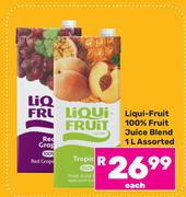 Liqui Fruit 100% Fruit Juice Blend Assorted-1L Each