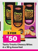 Tasty Treats Cheezy Bites Assorted-For 3 x 6 x 30g