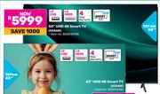 Hisense 127cm (50") UHD 4K Smart TV 50A6N
