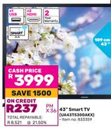 Samsung 109cm (43") Smart TV UA43T5300AKX