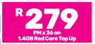 Xiaomi Redmi Note 14 Smartphone-On 1.4GB Red Core Top Up