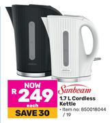 Sunbeam 1.7L Cordless Kettle-Each