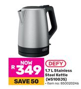 Defy 1.7L Stainless Steel Kettle W5100JS
