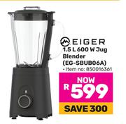 Eiger 1.5L 600W Jug Blender EG-SBUB06A