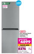 Defy 210L Bottom Mount Freezer Fridge DAC363