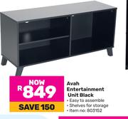 Avah Entertainment Unit (Black)