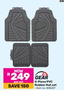 1st Gear 4-Piece PVC Rubber Mat Set-Per Set