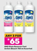 OMO Stain Remove Fast Action Bleach Assorted-For Any 3 x 750ml