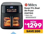 Milex Swan 11Ltr Dual Air Fryer MAF104