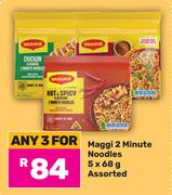 Maggi 2 Minute Noodles Assorted-For Any 3 x 5x68g