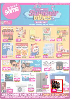 Game : Let Summer Vibes Come Play (23 September - 27 October 2025), page 1