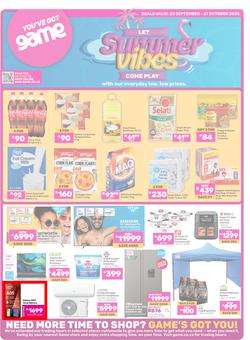 Game : Let Summer Vibes Come Play (23 September - 27 October 2025), page 1