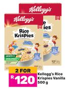 Kellogg's Rice Krispies Vanilla-For 2 x 500g