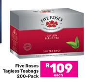 Five Roses Tagless Teabags 200 Pack-Each