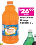 Great Value Orange Squash-2L