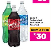 Soda T Carbonated Soft Drink Assorted-For 3 x 2L