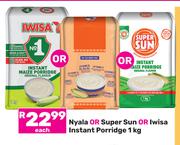 Nyala Or Super Sun Or Iwisa Instant Porridge-1Kg Each