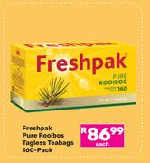 Freshpak Pure Rooibos Tagless Teabags 160 Pack-Each