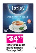 Tetley Premium Blend Tagless Teabags-102s