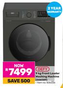 Defy Front Loader Washing Machine DAW389-9kg