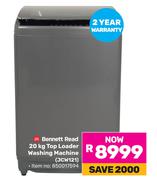 Bennett Read Top Loader Washing Machine JCW121-20kg 